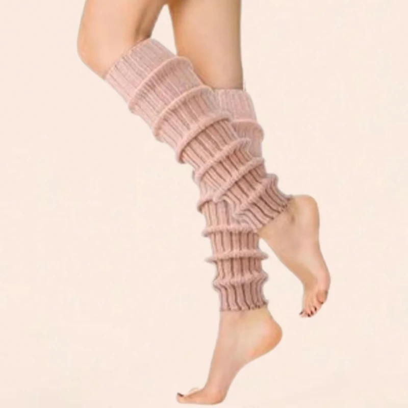 1/4 Pairs Random Women Classic Macaron Solid Color Comfort Breathable Fashion Trendy Leg Warmers