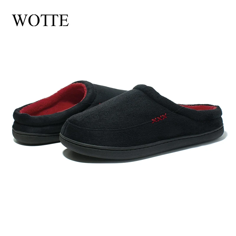 Pantofole invernali da uomo in pelliccia calda casa scarpe morbide antiscivolo uomo Comfort tacco piatto diapositive casa camera da letto interna