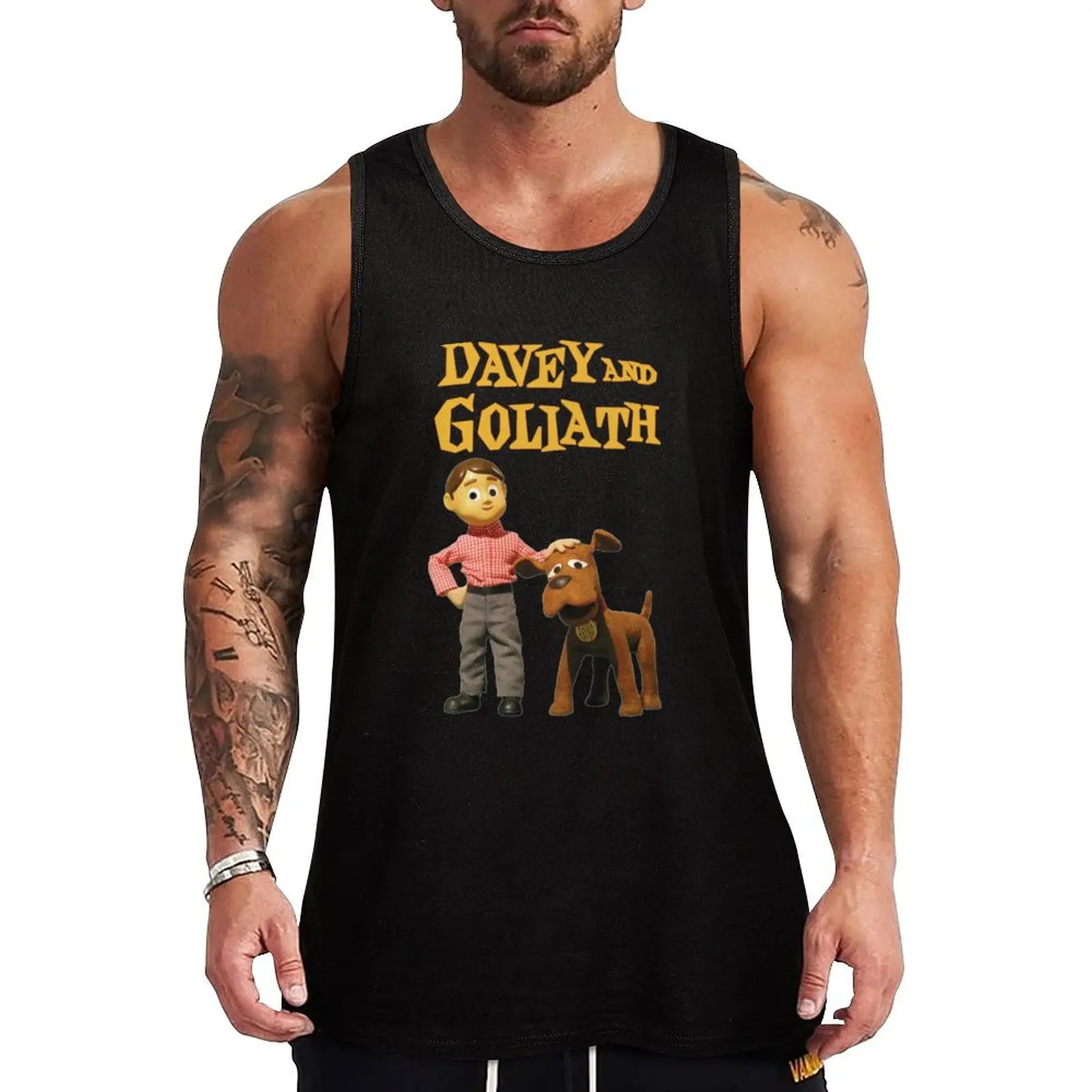 Майка Davey и Goliath, модные футболки, мужской тренировочный жилет