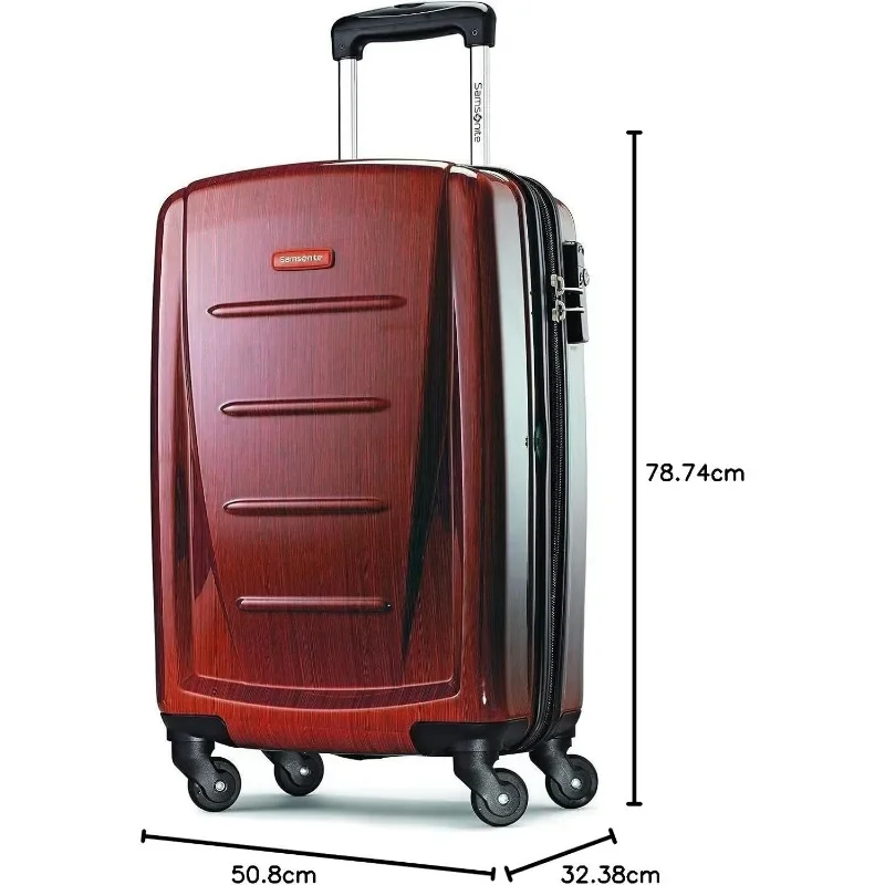 Samsonite Winfield 2 Hardside Luggage with Spinner Wheels, Burgundy, 3-Piece Set (20/24/28)