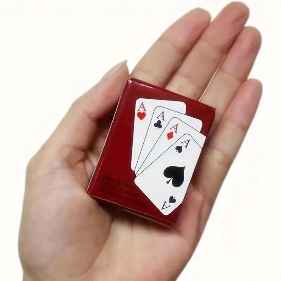 

Mini Playing Cards Cute Travel Card Game Portable Deck for Fun