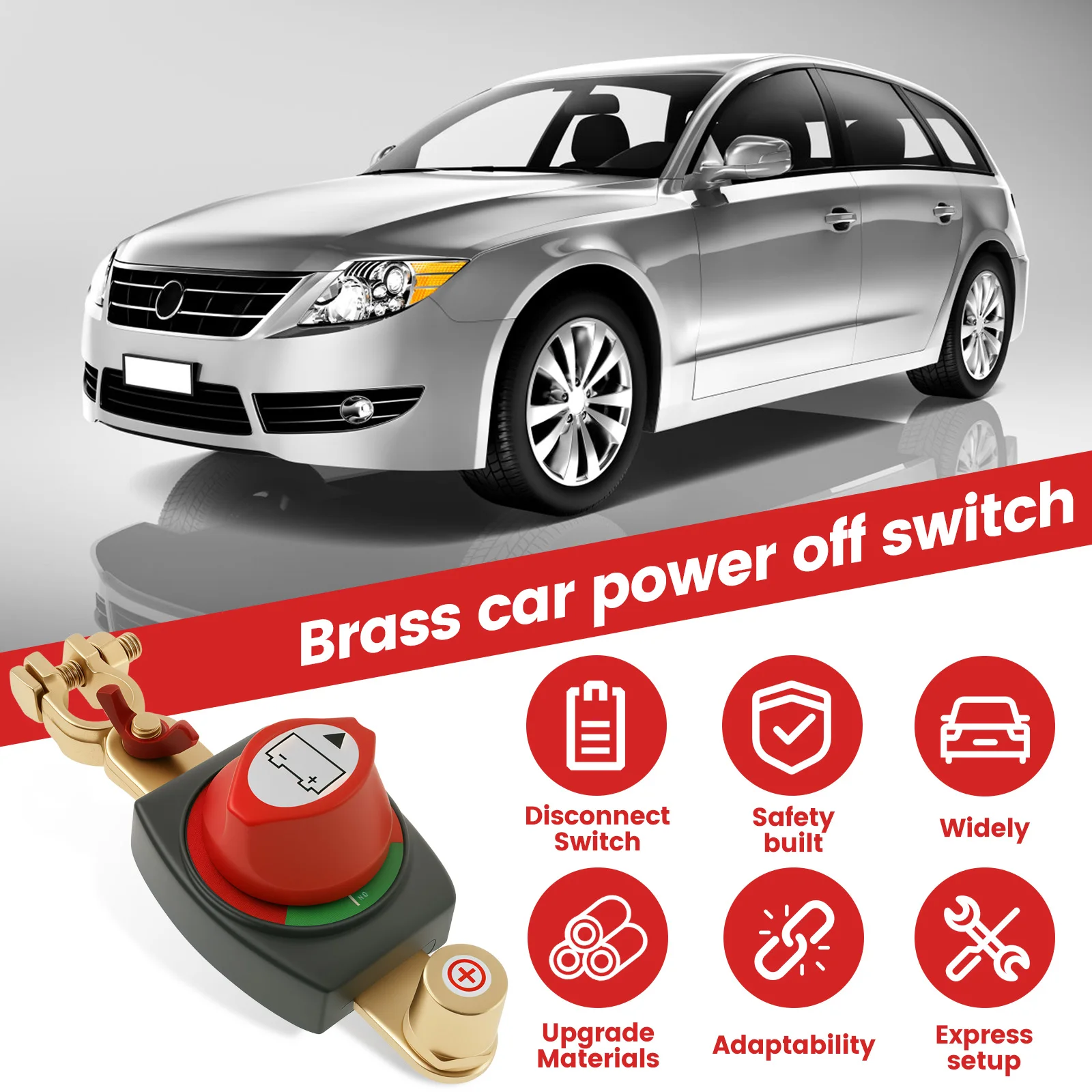 12-48 فولت بطارية مفتاح فصل مقاوم للماء ماستر قطع الطاقة المعزل الثقيلة 12 فولت تشغيل/إيقاف محطات النحاس للسيارات RV قارب #3