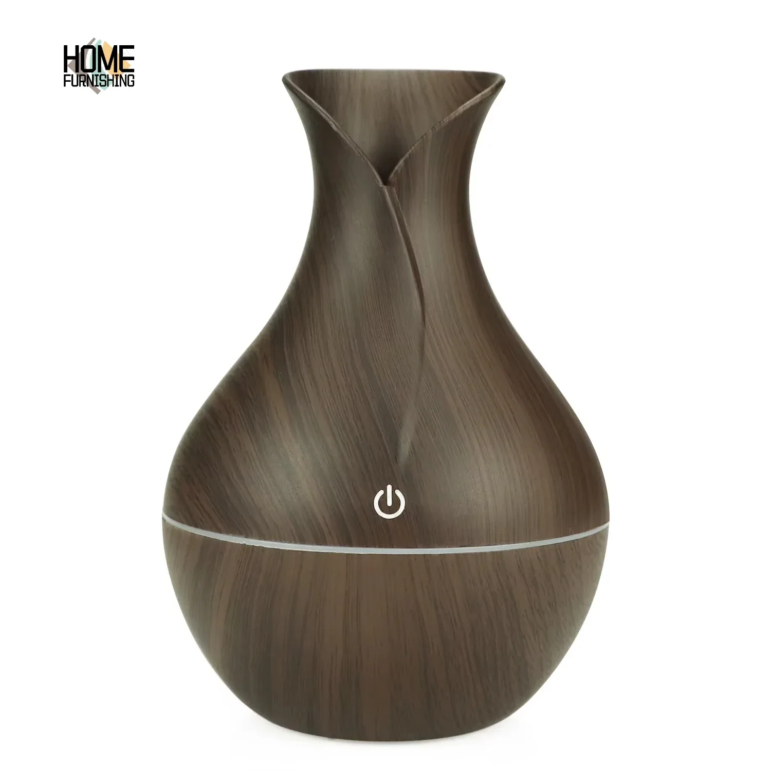 

Portable Household Ultrasonic Air Humidifier with 7-Color LED Night Light Wood Grain USB Ultrasonic Atomized for Home Office Use