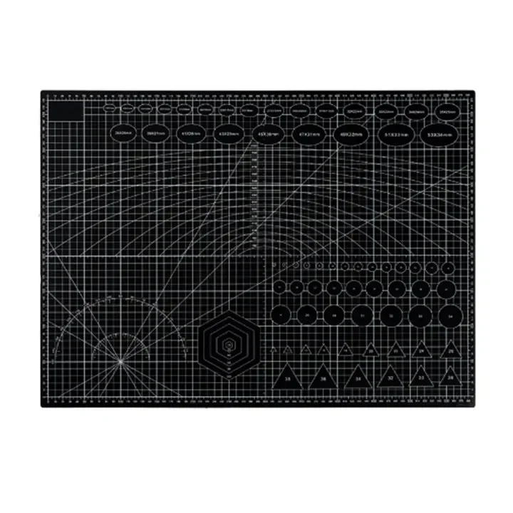 Waterproof Double Sided Cutting Mat with 3mm Depth and Dual Printed Scales for Accurate Cutting Model Making and Carving Tasks