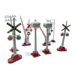 X14 vendita calda treno elettrico pista giocattolo generico pista scena accessori 8 segni 8 pz/lotto