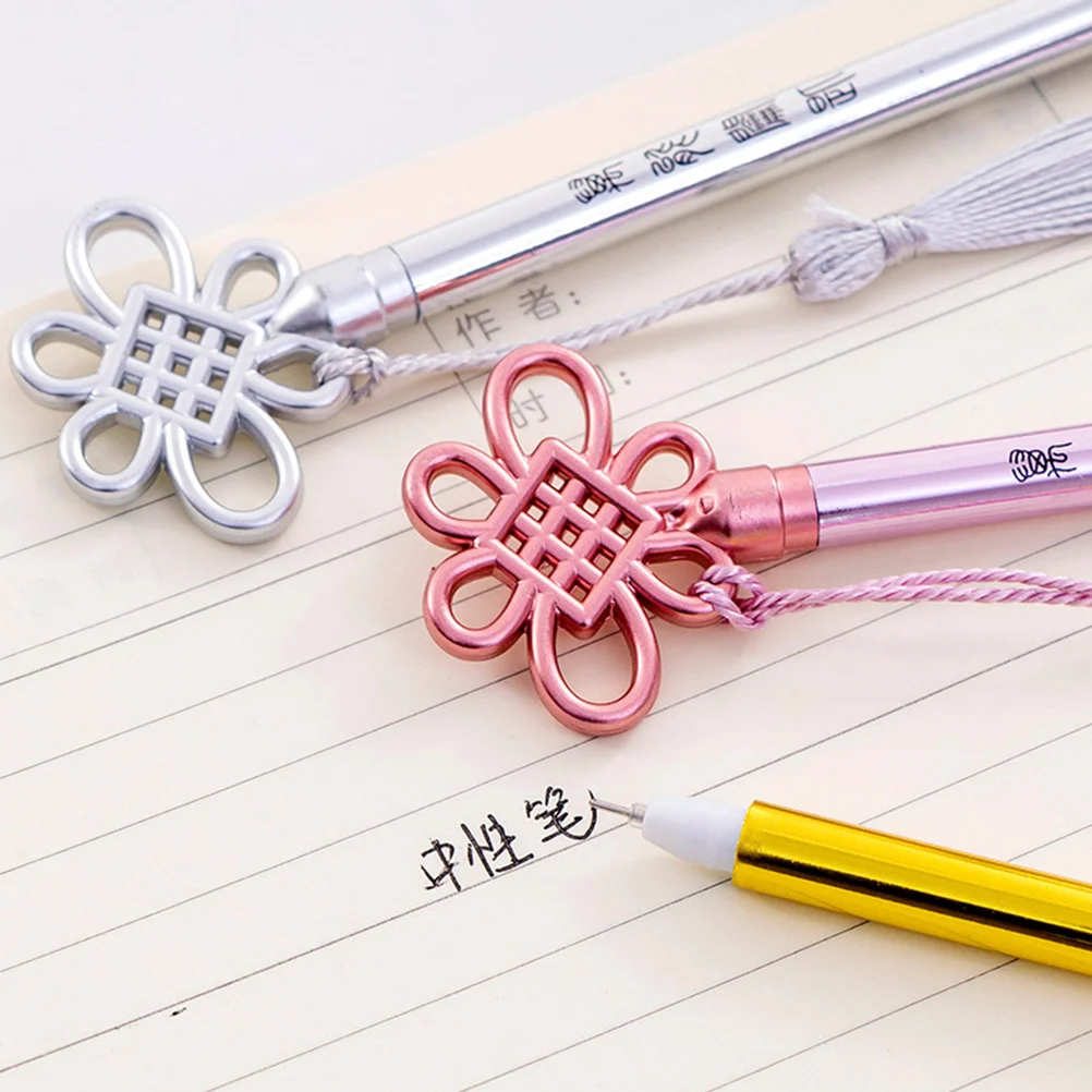 

12 Pcs Ink Pen Black Pens Journaling Office Supplies Chinese Knot for Writing Gel