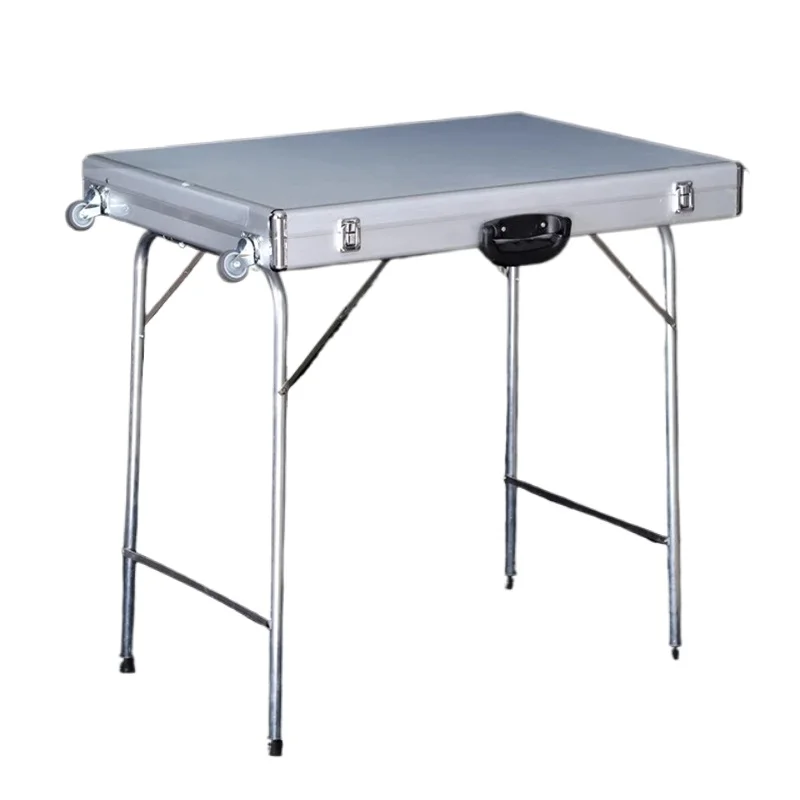 Portable Foldable Jewelry Box Night Market Stall Jewelry Display Stand Multifunctional Earring Display Boxes with Wheel