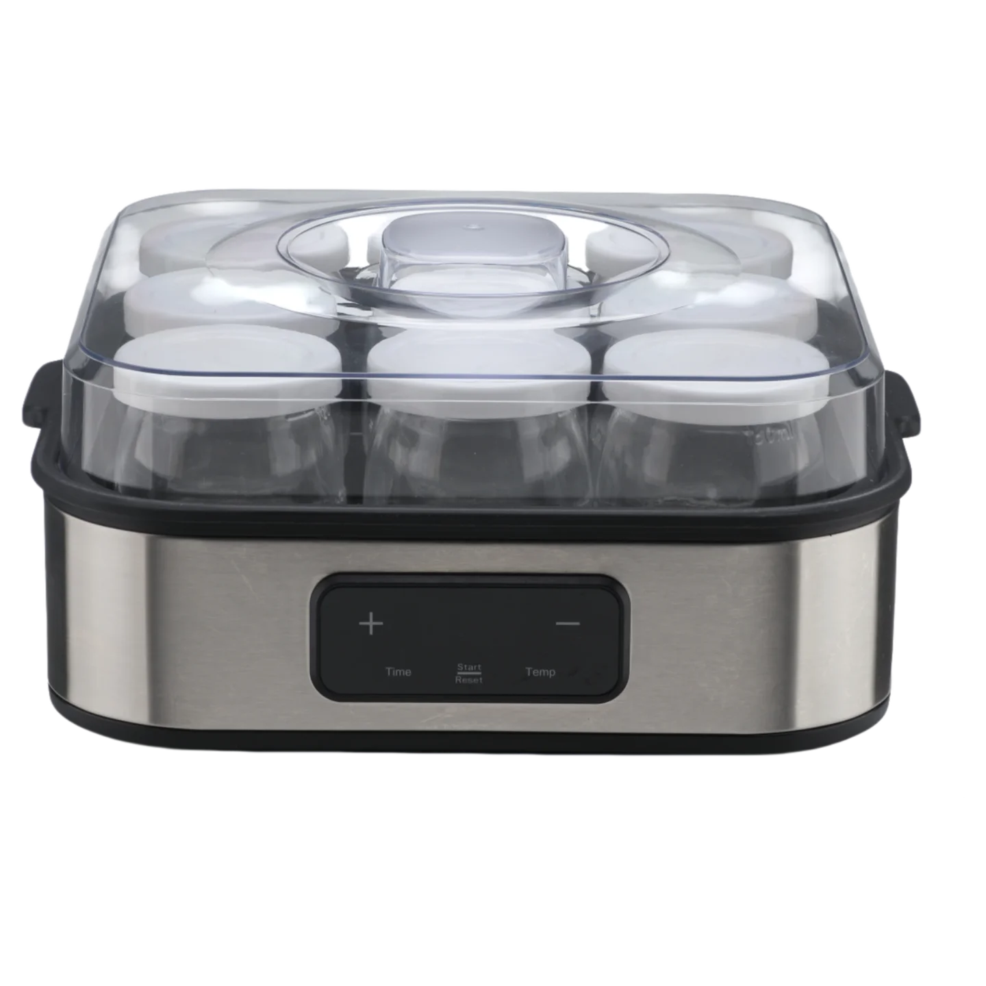 EU 220V-240V Stainless Steel Yogurt Maker Electric Household 9 Glasses Jars Yogurt Making Machine Touch Screen Greek