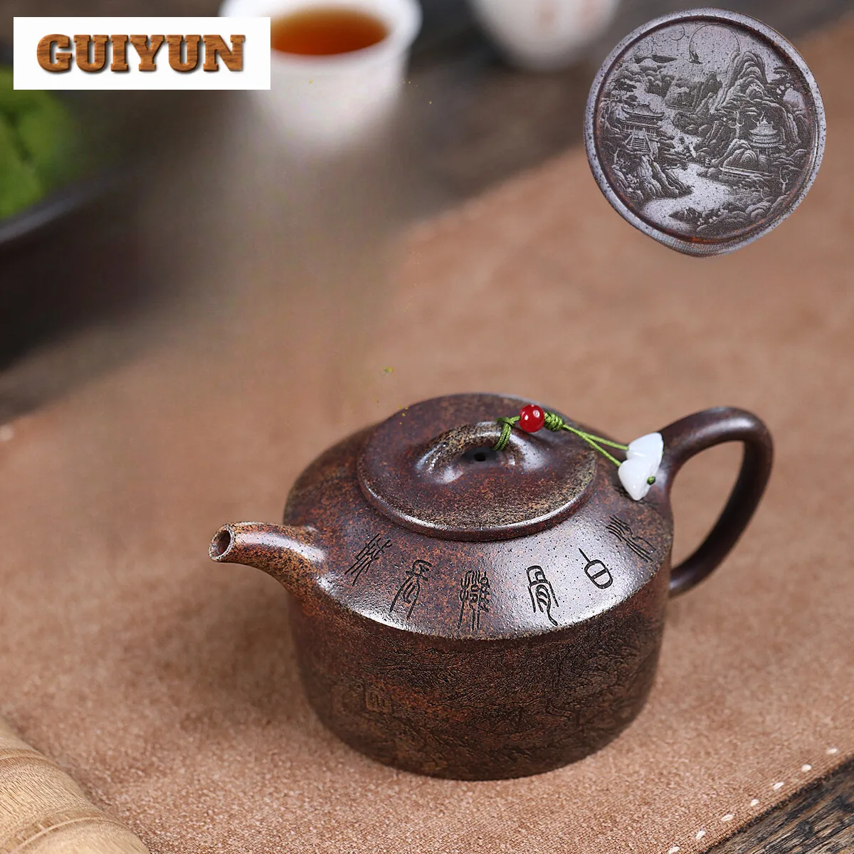 

250ml Vintage Yixing Purple Clay Teapots Handmade Pot Raw Ore Wood-fired Porcelain Mud Kettle Chinese Zisha Tea Set Tea Items