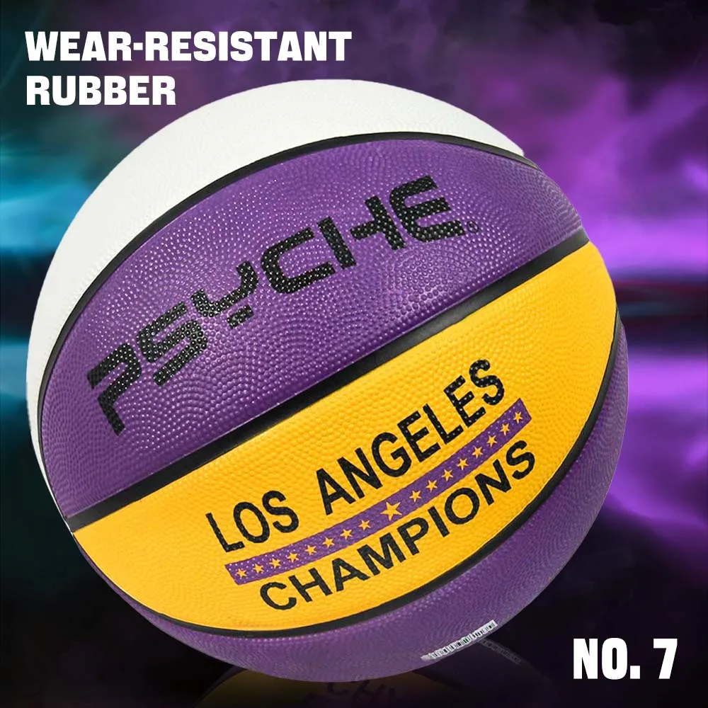 

Баскетбольный мяч PSYCHE SIZE 3/5/7, сверхпрочный, резиновый, нескользящий, износостойкий, для уличных игр на цементных площадках