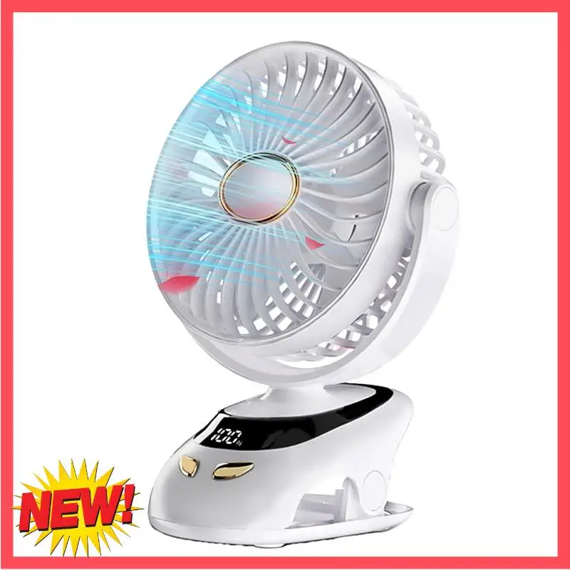 

B17C небольшой настольный вентилятор с зажимом, портативный персональный USB-вентилятор с зажимом для домашнего офиса, дорожная кровать, коляска, кемпинг, уличный вентилятор