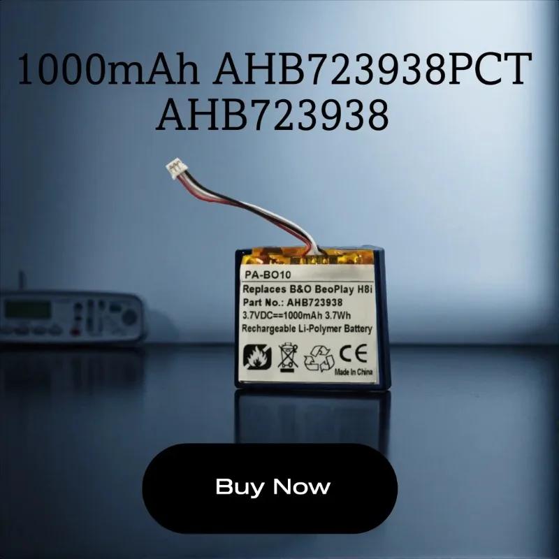 1000mAh AHB723938PCT AHB723938 Battery For Bang&Olufsen Beoplay HX ,Bang & Olufsen BeoPlay H8i,Beoplay Portal Bluetooth Earphone