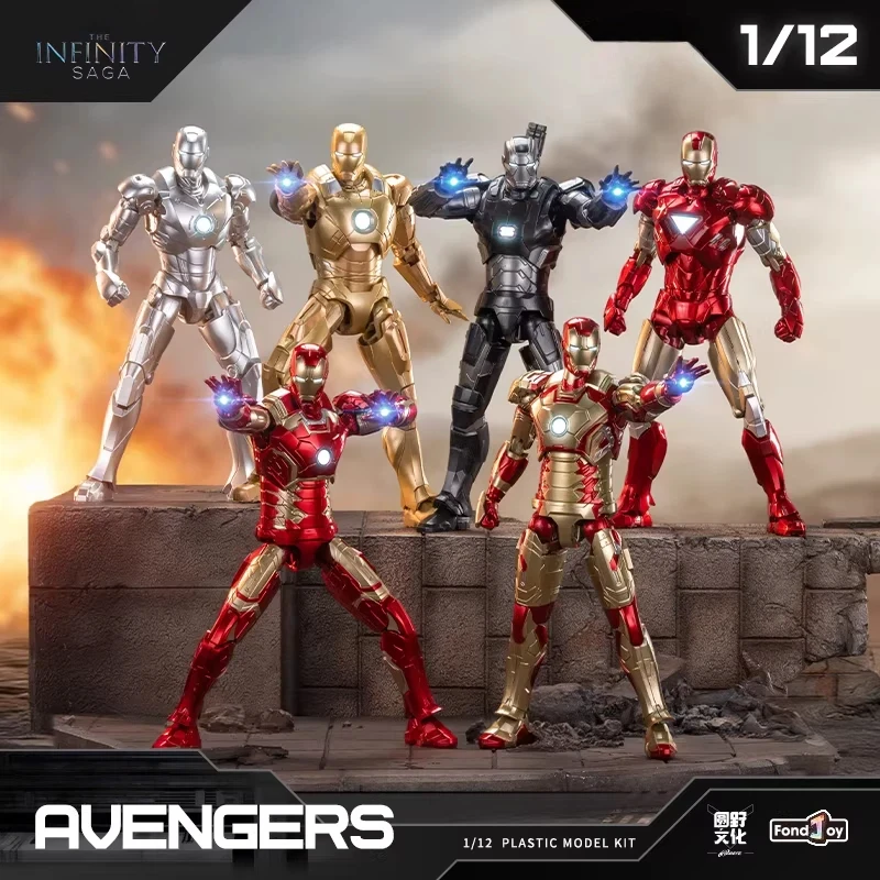 Véritable Fondjoy The Infinity Saga Avengers Iron Man 3ème modèle boîte aveugle Figure 1/12 figurine mobile à collectionner Fans cadeau