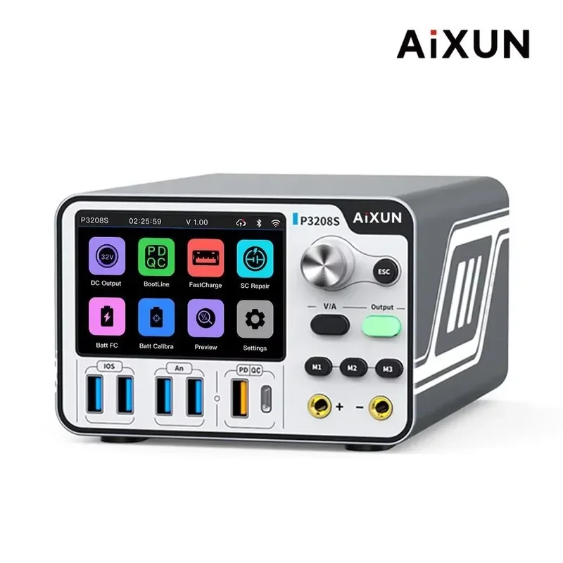 For P3208S 300W High Precision DC Power Supply 0-32V 0-15A Adjustable CC/CV PD QC Fast Charging Mobile Phone Main Board