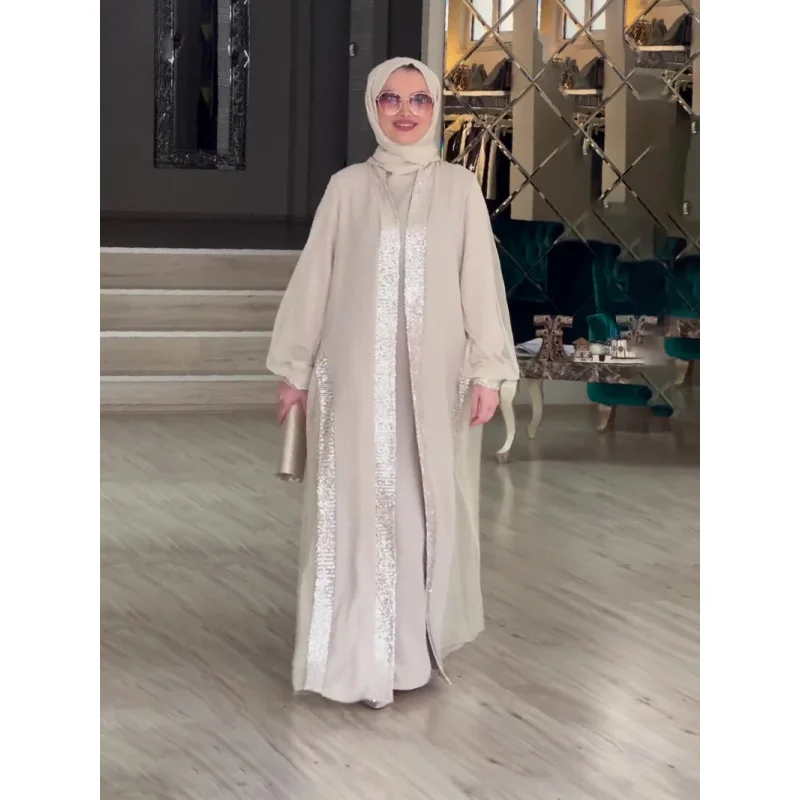

Summer New Solid Color Long Sleeve Loose Dress Women's Fashion Outerwear
