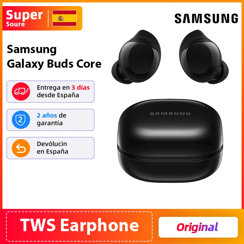 Samsung Galaxy Buds Core con cancelación activa de ruido (ANC), batería de larga duración, impermeabilización