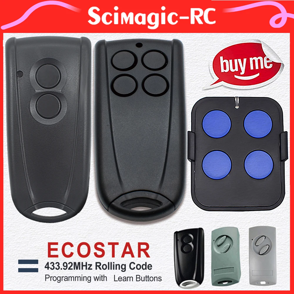 

New HORMANN ECOSTAR RSC2-433 RSE2-433 Garage Remote Control For Liftronic 500 700 800 Portronic D5000 D2500 S4000 Receiver Model