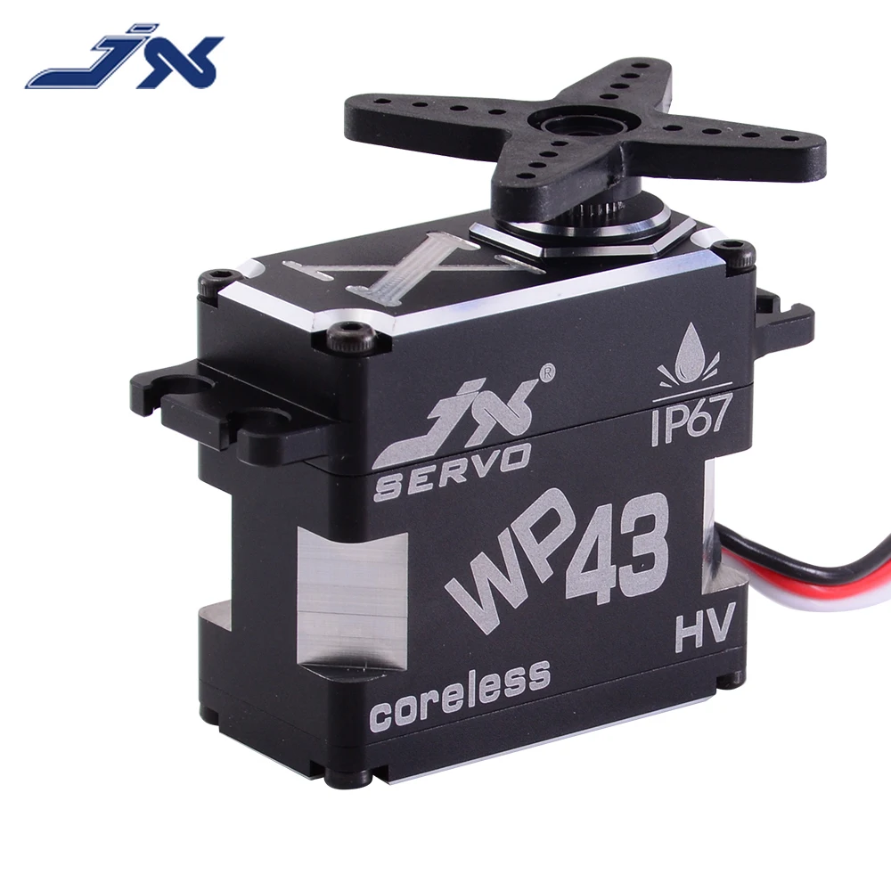 JX WP43 43kg Waterproof Digital Servo IP67 Coreless Motor 25T Metal Gear High Torque for RC Car Robot Drone Boat Fixed-wing 75g