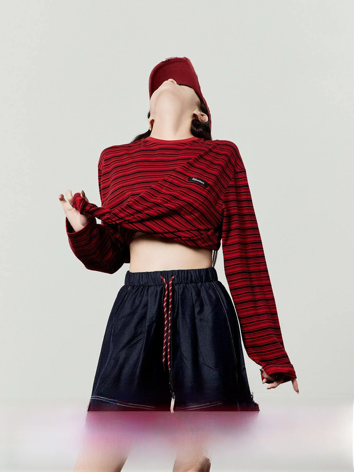 

Джинсы женские летние новые, свободные, с широкими штанинами, с высокой талией, цвета «глубокий синий», комфортные, повседневные, в стиле Cleanfit