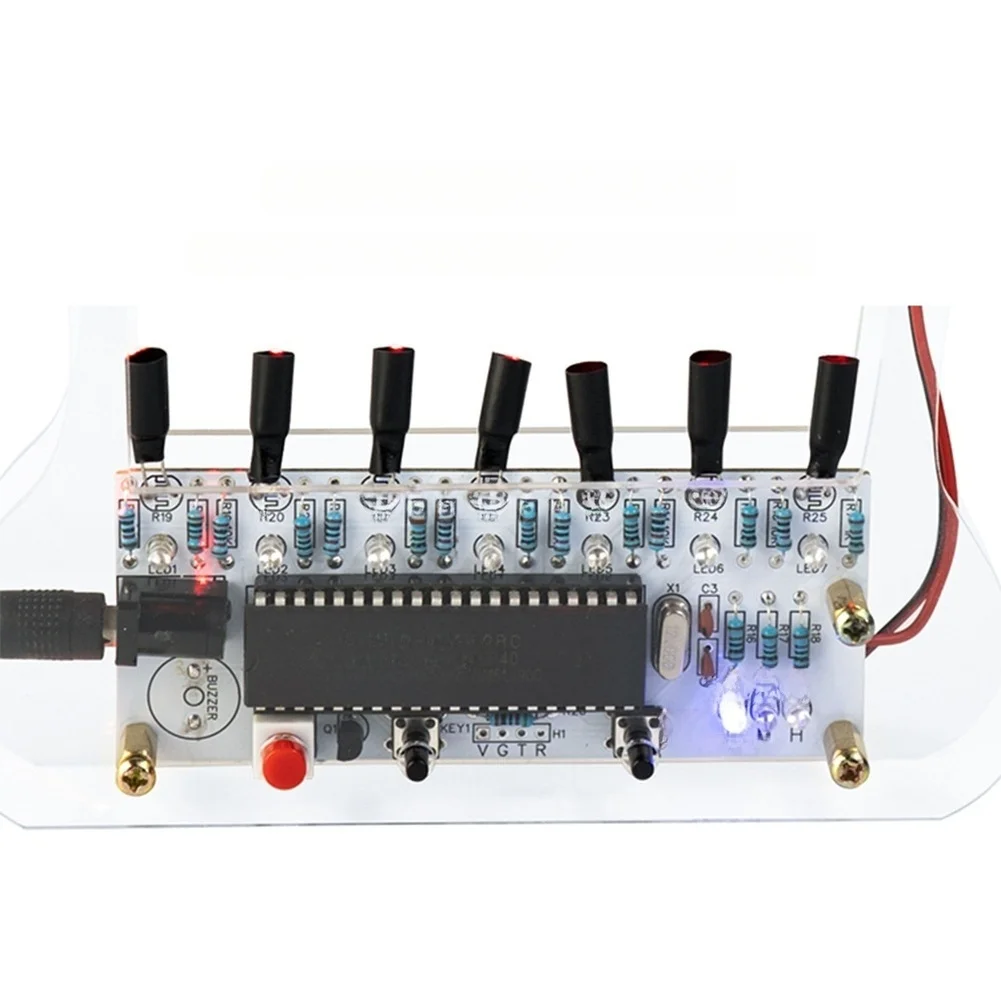 HU-013 DIY Soldering Kit with Electronic Piano 7-Piano Player for Music Simulation and Circuit Practice in Educational Projects