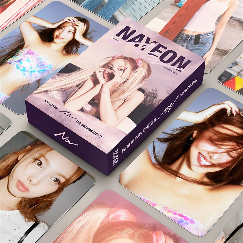 55pcs/set KPOP TWICE Lin Na Lian LOMO Card Album NAYEON \