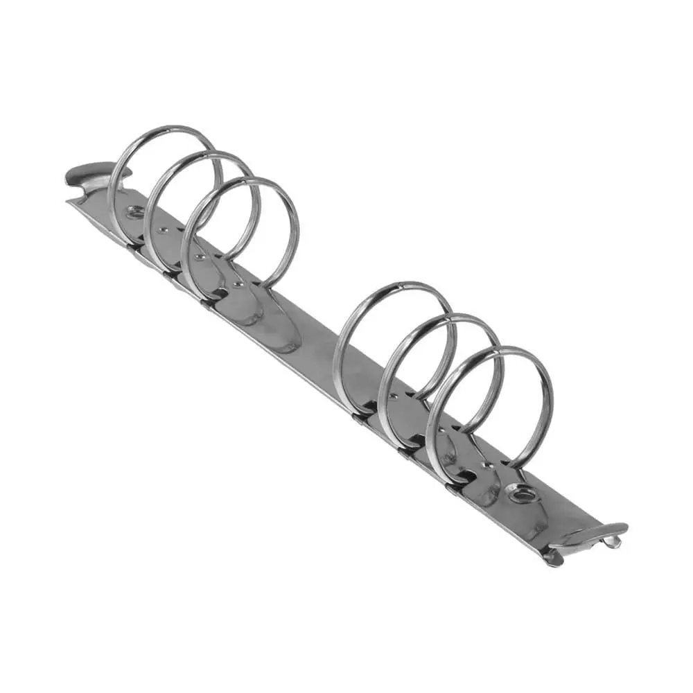 Colorful Notebook Diary Metal File Folder Refillable Loose-leaf Ring Spiral Rings Binder Clip Binding Hoops