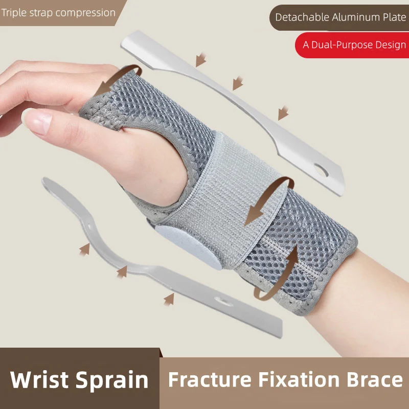 Adjustable Day Night Carpal Tunnel Wrist Support Protector with 2 Splints Men Women Palm Wrist Orthopedic Brace Hand Pain Relief