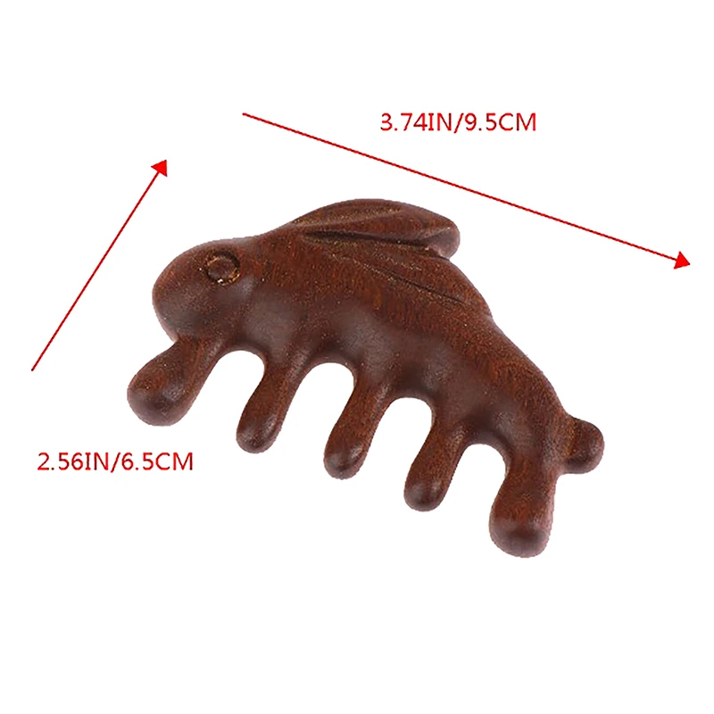 Wood Therapy Massage Comb Head Face Scalp Gua Sha Massager Natural Facial Sandalwood Wide Tooth Guasha Scraping Body Massage