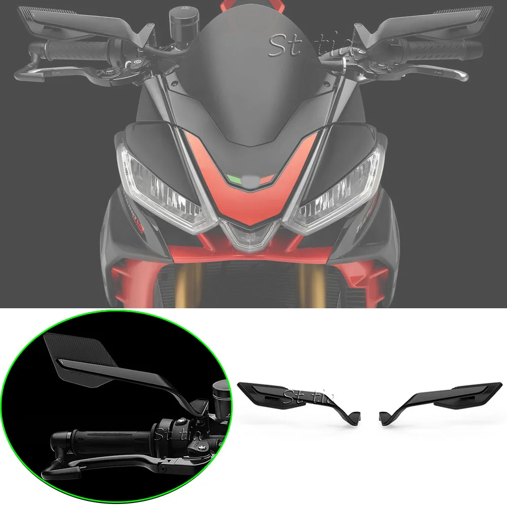 

Motorcycle Side View Mirror for Aprilia Mana 850 Dorsoduro 1200 750 900 Tuono 125 660 1000 1100 Stealth Winglets Rearview Mirror