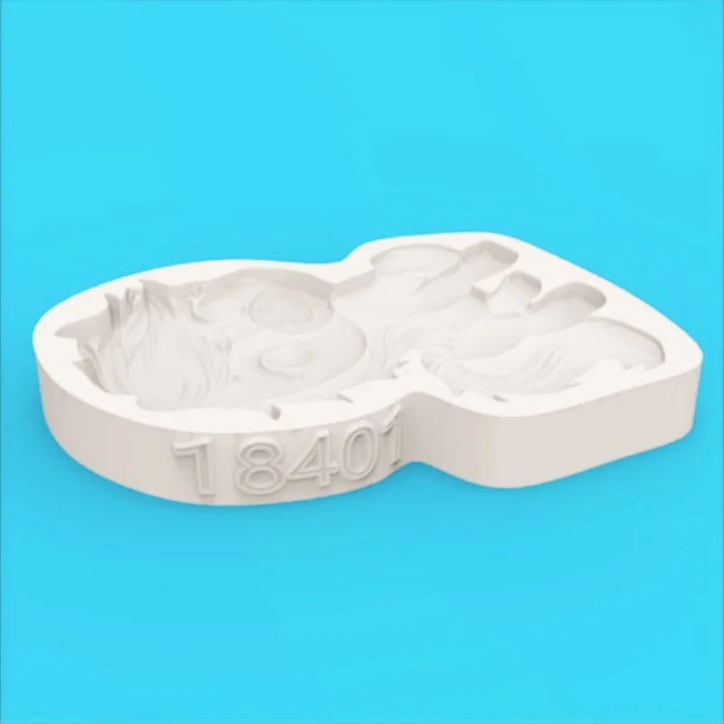 ​ ​ Healing-Themed Little Pony Mold with Big Eyes and Smiling Expression, Silicone Mold for Making Fondant Chocolate - view 6
