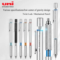 Japan Uni M3-1010 Shift Pipe Lock Drafting Pencil Mechanical Retractable Metal Knurled Pen Low Center of Gravity 0.3mm