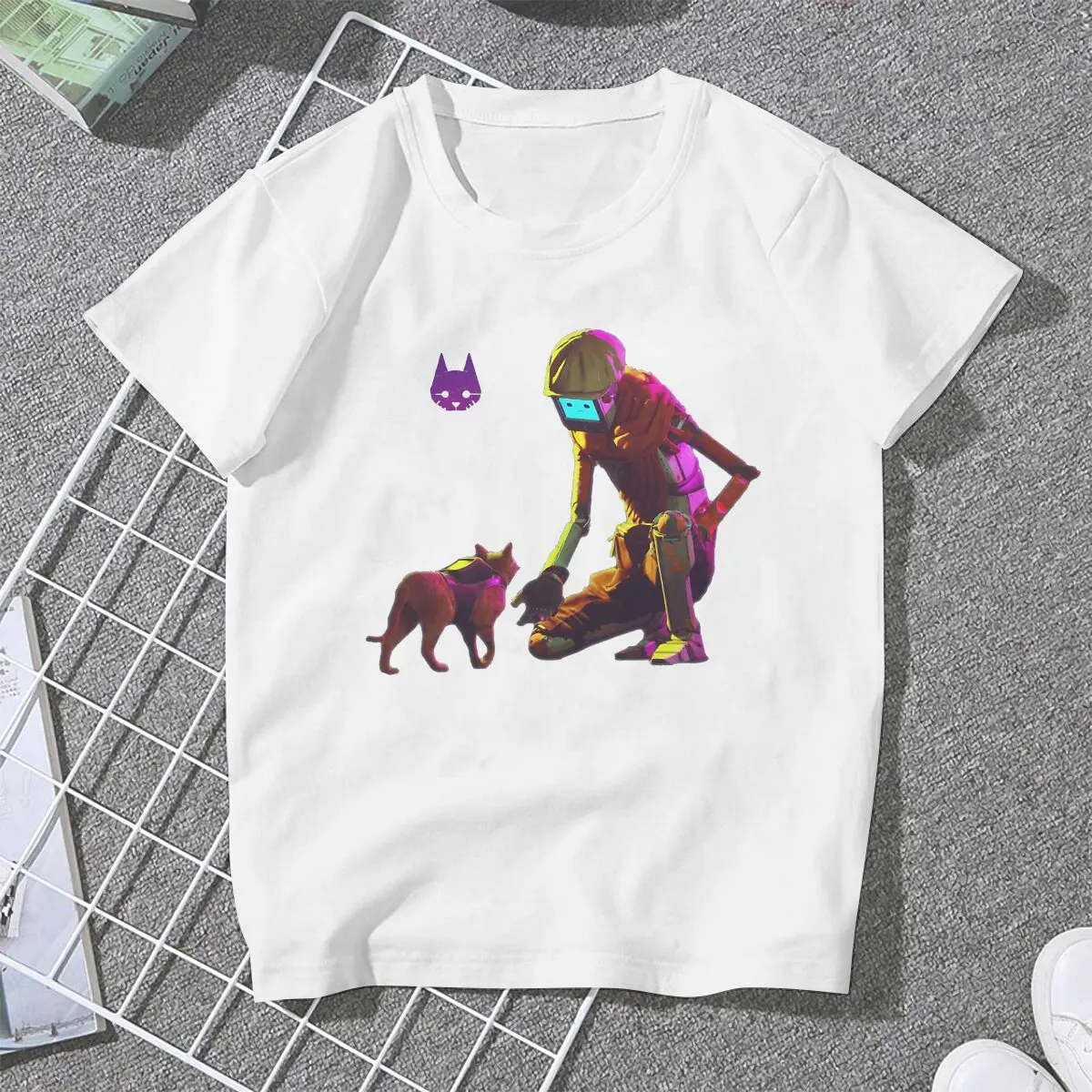 Stray Game Friends Tshirt Homme Women's Tees Unisex Polyester Blusas T Shirt For Women