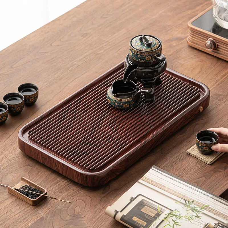 Solid Wood Living Room Tea Tray Bamboo Rectangular Tea Tray Shapes Serving Home bandeja de bambu para cozinha Decorative Tray