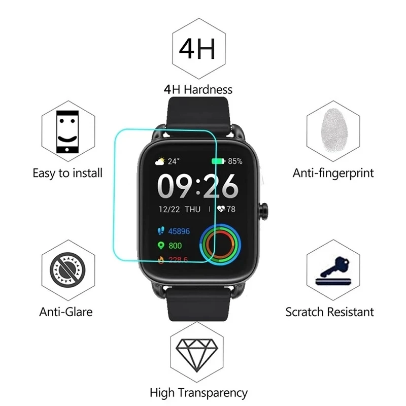 6 Pcs Soft Protective Film For Haylou Watch LS 01 02 LS05 Solar Screen Protector Hydrogel Film Not Glass Film Smart Watch Guard