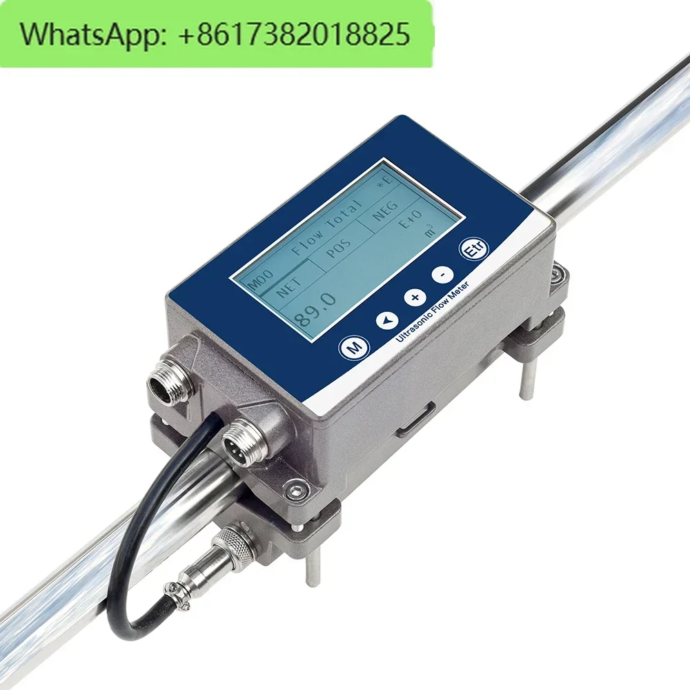 Industrial Time-Difference Type Ultrasonic Flowmeter Flow Watch Used For Stainless Steel Copper PVC And Other Pipes Of DN15~DN40