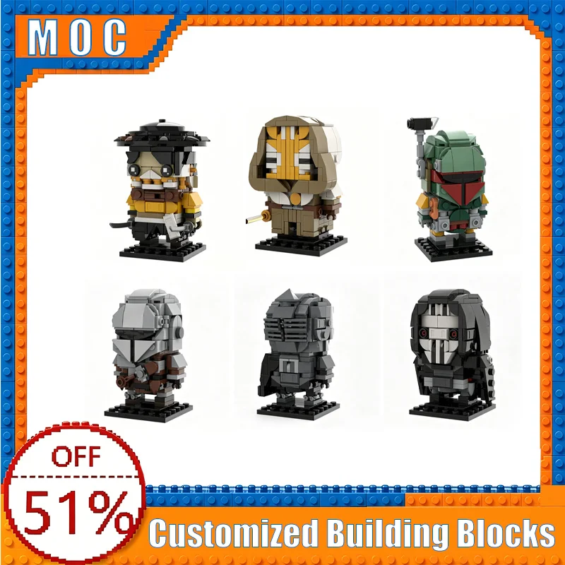 Colorful Series Armored Hunter Character MOC Creative Building Blocks Figure Education DIY Assembly Toy Birthday Christmas Gift