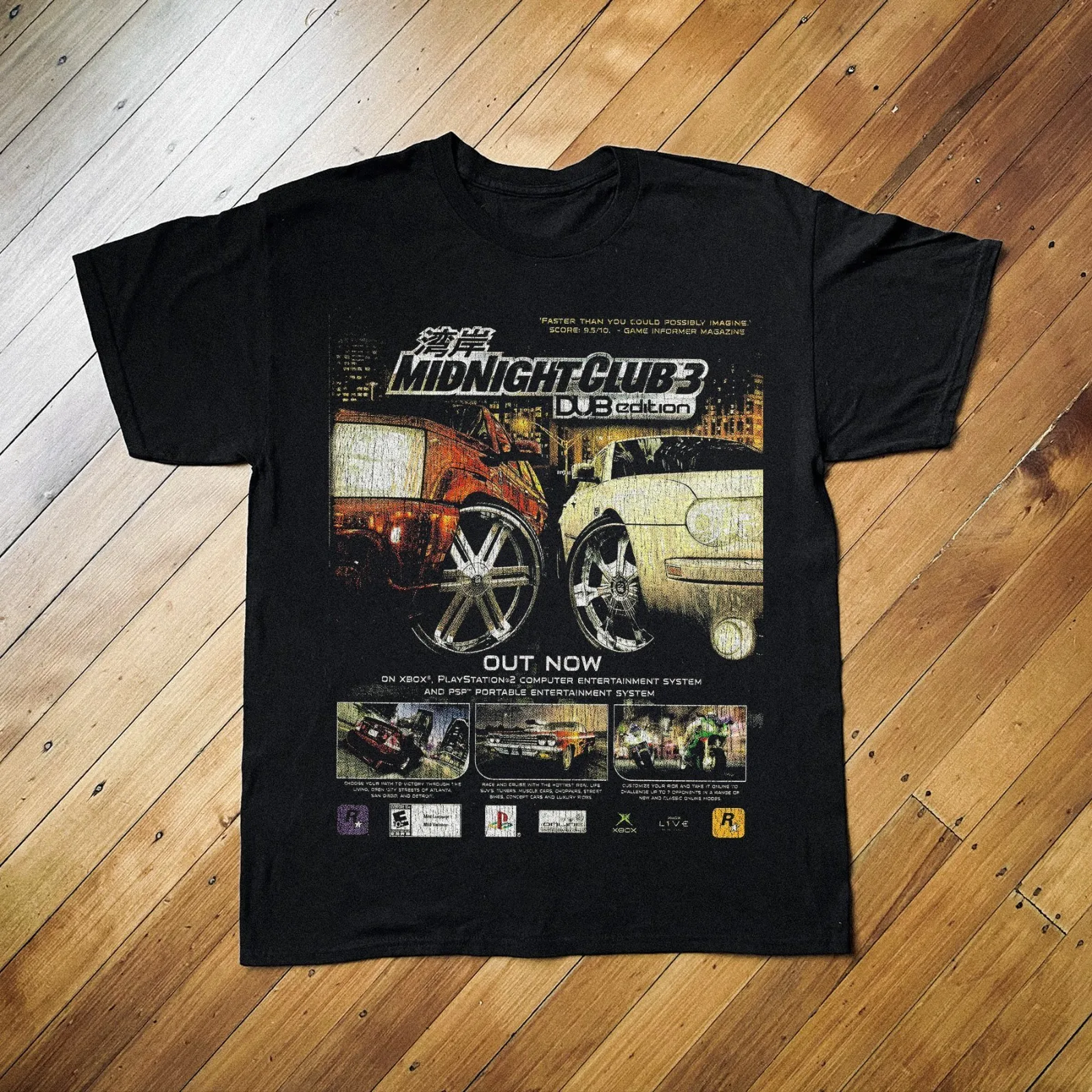 

RETRO '05 MIDNIGHT CLUB 3 Game Boot T-SHIRT S-5XL