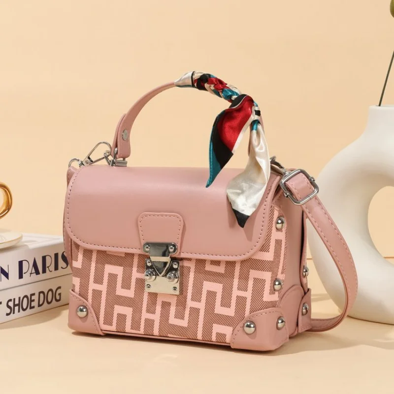 

Popular Classic Leather Women's Handbag High-End Luxury Brand Trendy Elegant Vintage Daily Bag