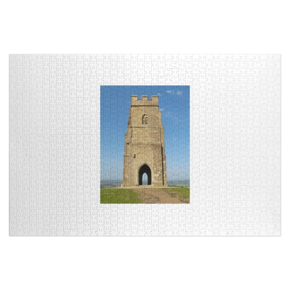 Puzzle en bois Glastonbury et Somerset pour adulte, nom personnalisé, animal, cadeau