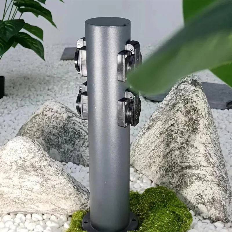 

Outdoor Waterproof Vertical Garden Socket Ground Plug Stainless Steel Garden Socket Plug