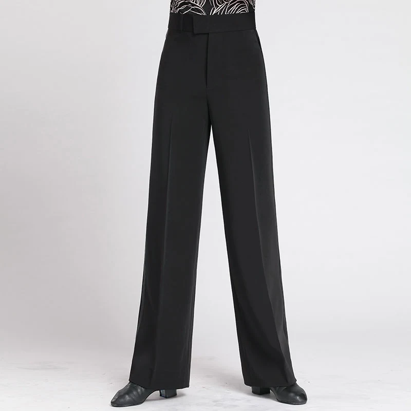 الذكور واسعة الساق اللاتينية الرقص السراويل قاعة الرقص الوطنية القياسية الرقص السراويل الجديدة الرجال السراويل التدريب الحديث السراويل السوداء DN21189