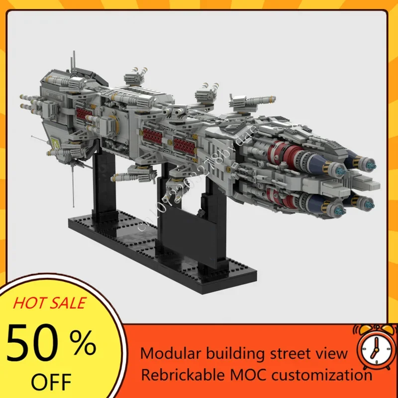 4344PCS NOVA Class Dreadnought from Babylon Space War Military MOC SpaceShip Battle Model Custom Puzzles DIY Model Toy Gift