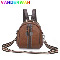 Mochila feminina pequena casual bagpack multifuncional ombro crossbody sacos de viagem lazer mochila mini saco escolar