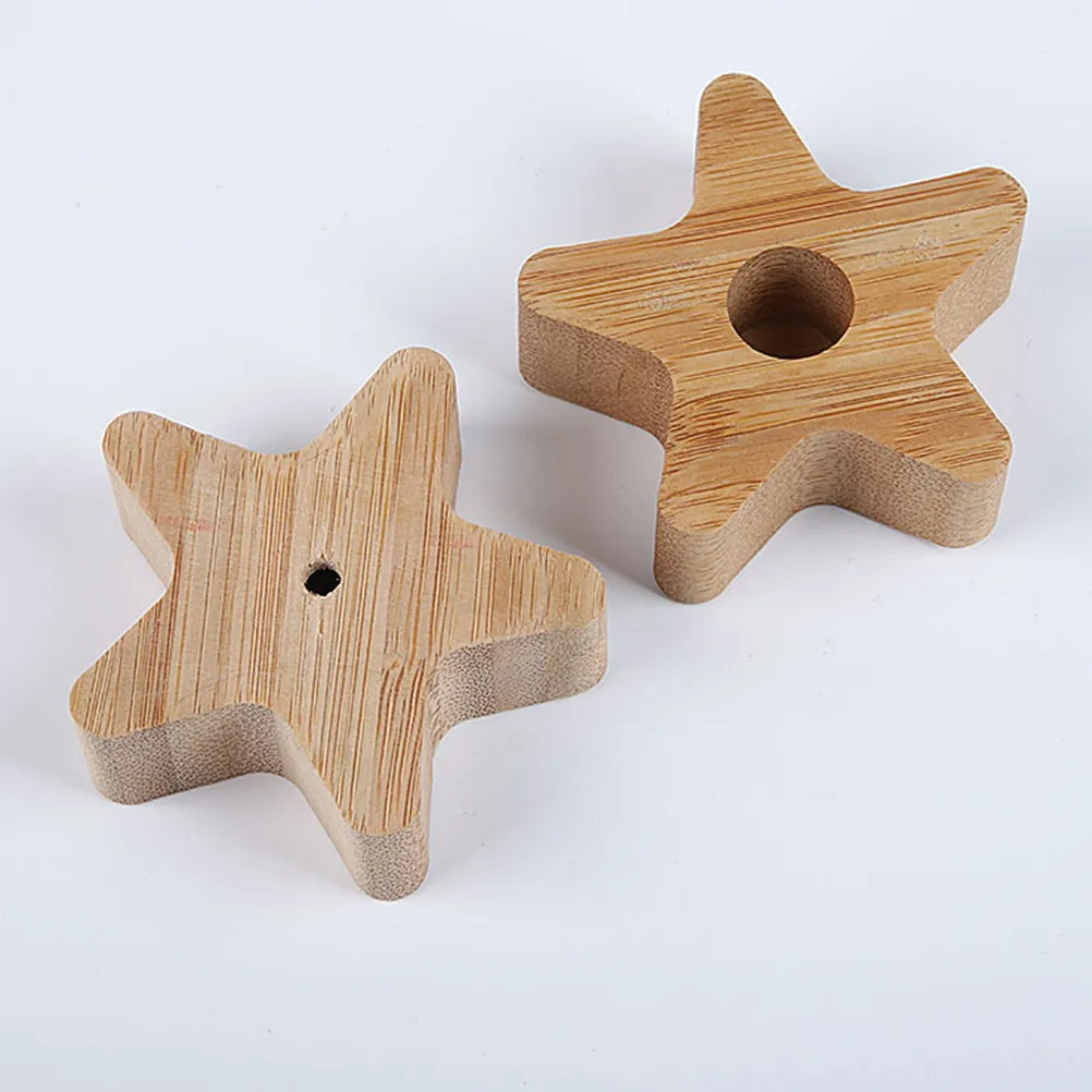 

Деревянный держатель для зубных щеток в форме пентаграммы, 3 шт., компактный органайзер для ванной комнаты, экономящий место, деревянный органайзер для хранения зубных щеток