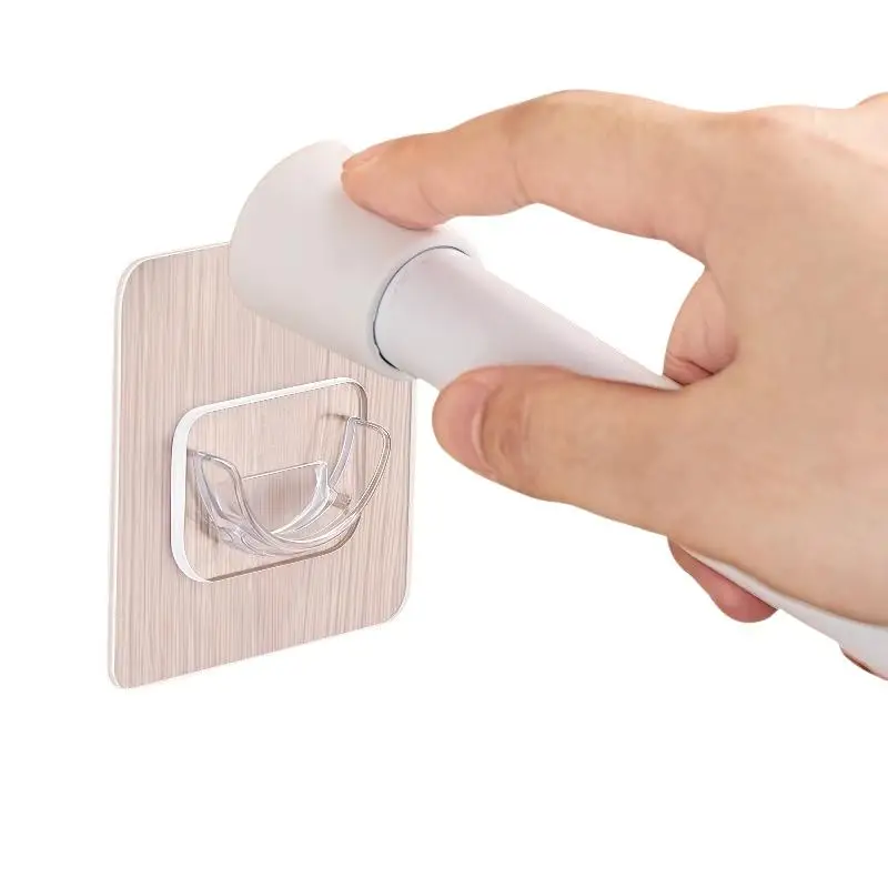 4 PCS Transparent Adhesive Curtain Rod Brackets No Drilling Strong Load Bearing Bathroom Bedroom Home Use No Fall view 6
