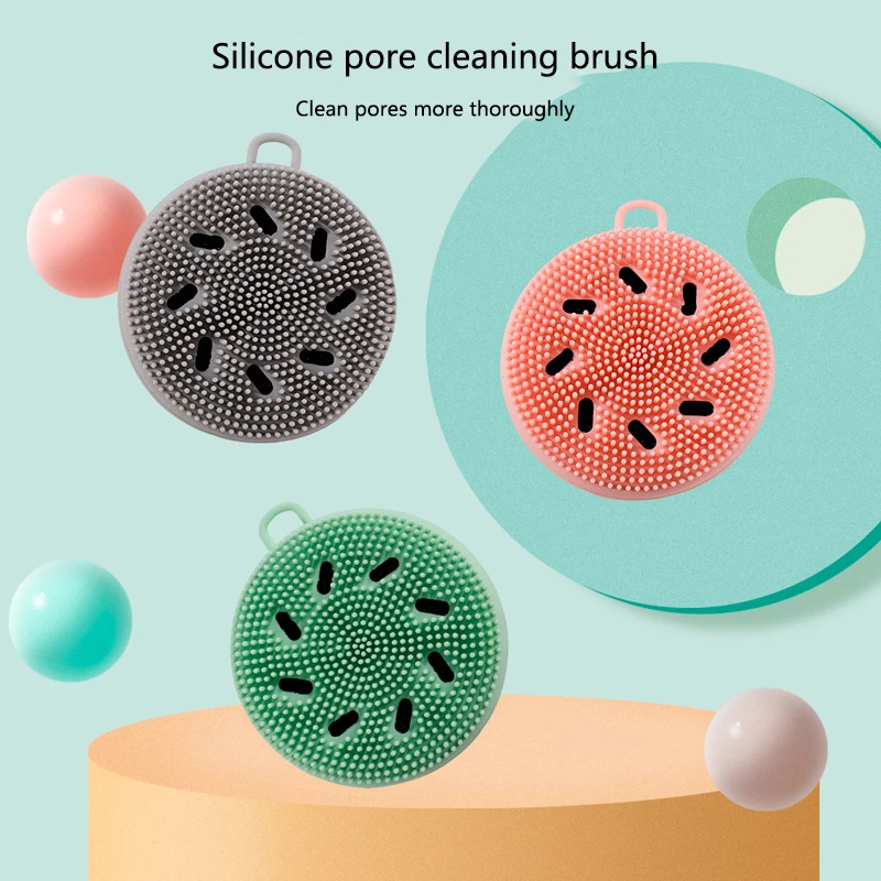 

1Pc Silicone Beauty Face Wash Brush Massage Cleansing Brush Face Blackhead Pore Cleansing Brush Portable Makeup Remover Tool