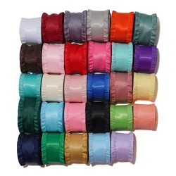 5yard/lot poliestere falbala nastro fiocco capelli pizzo accessori abbigliamento materiali manuali fai da te