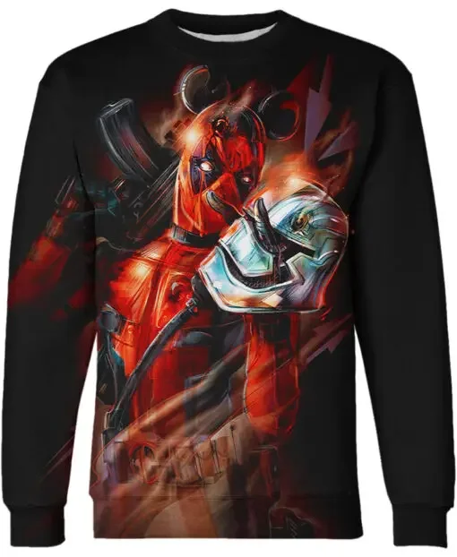 Deadpool Heren Hoodie Venom Jongens Meisjes Trui 3D Afdrukken Captain America Top Marvel Heren Trui Mode Herenkleding