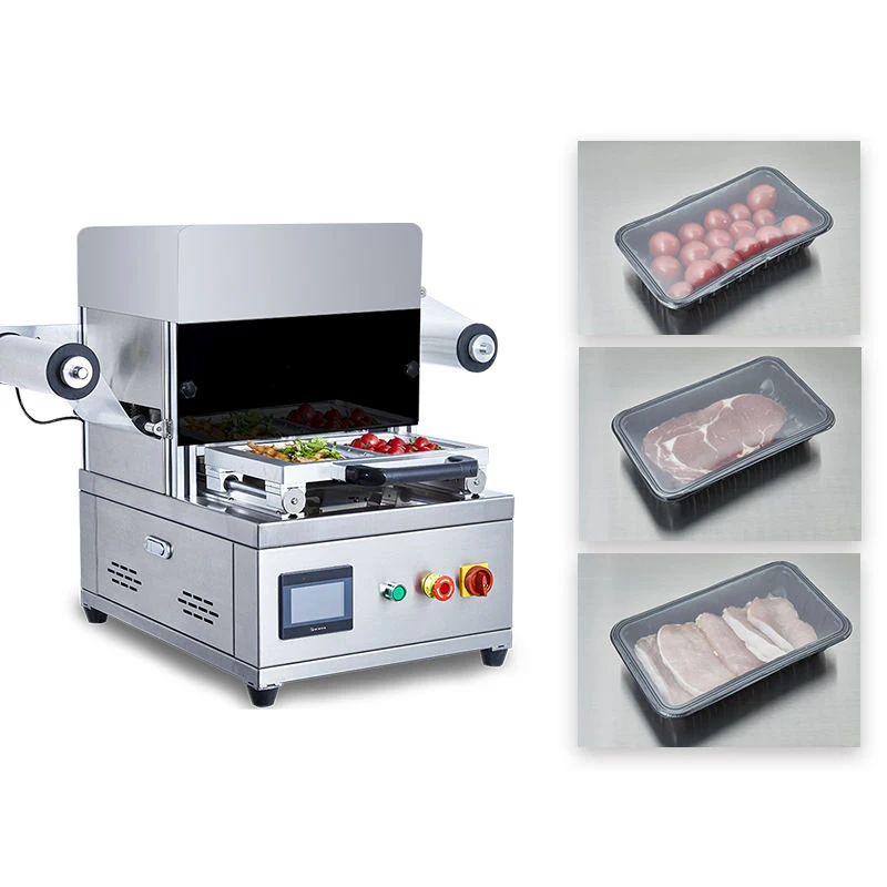 Customized MAP Packaging Machine Modified Atmosphere Tray Sealer Stable Food Sealing Equipment Ideal For Preservation Processing