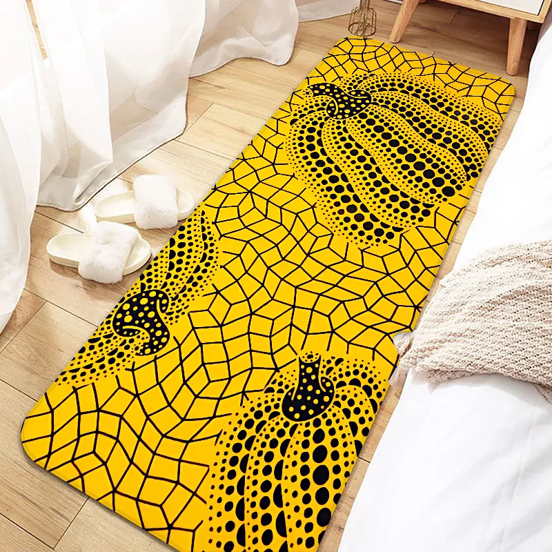 

Yayoi Kusama Art Door Mat Entrance Non-slip Doormat Washable Kitchen Carpet Living Room Hallway Rugs Bathroom Bath Door Mats